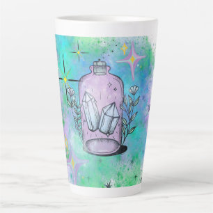 Crystal potion large latte mug, witch, magic, goth latte mug