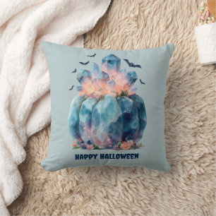 Crystal Pumpkin Halloween Cushion
