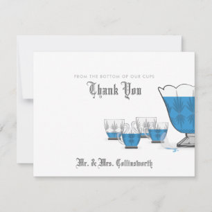 Crystal Punch Bowl Thank You Card