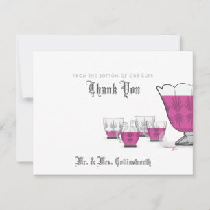 Crystal Punch Bowl Thank You Card