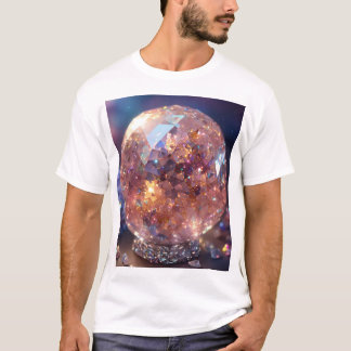Crystal quarts planet glitter silver shiny twinkle T-Shirt
