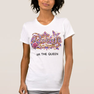 Crystal Queen Pink Floral Elegance T-Shirt