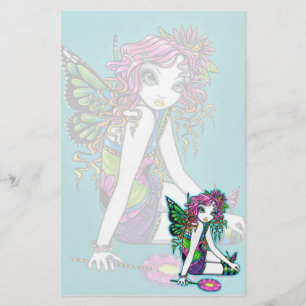 "Crystal" Rainbow Candy Fairy Art Stationery