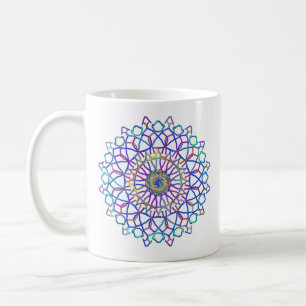 Crystal Rainbow Mandala Coffee Mug
