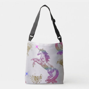 Crystal Rainbow Unicorn Crossbody Bag