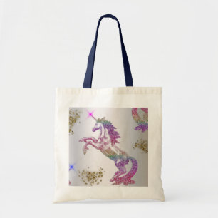 Crystal Rainbow Unicorn Tote Bag