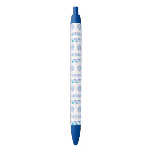 Crystal Raindrops Blue Ink Pen