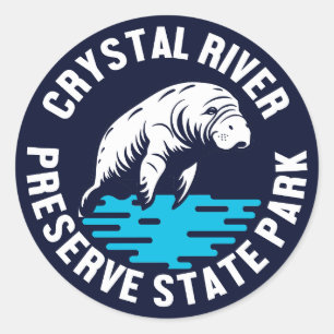 Crystal River Preserve State Park Classic Round Sticker