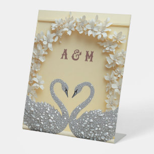 Crystal Romance Celebration Style Pedestal Sign