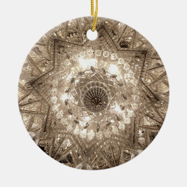 'Crystal' Round Ornament (Silver) (Front)