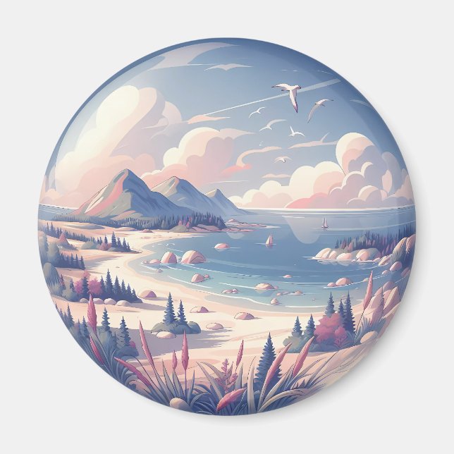 Crystal Serenity Bay Magnet (Front)