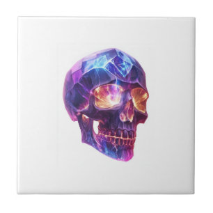 Crystal Skull Entity Ceramic Tile