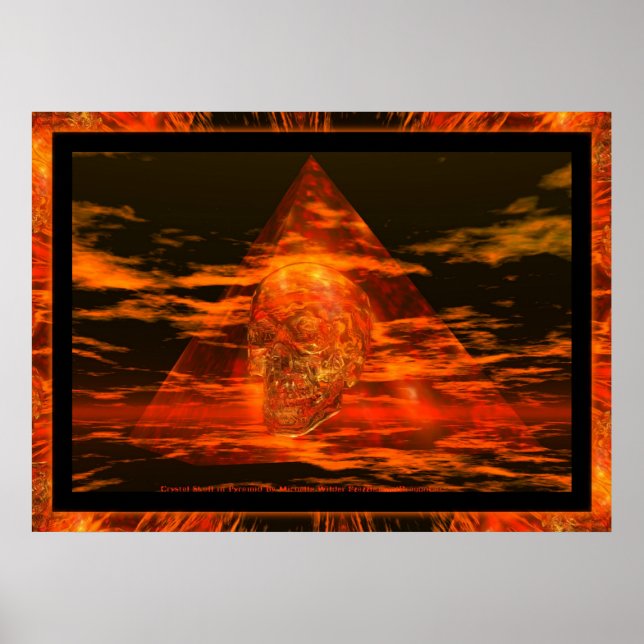 CRYSTAL SKULL In Pyramid Poster (Front)