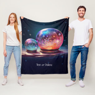 Crystal Snowballs Fleece Blanket