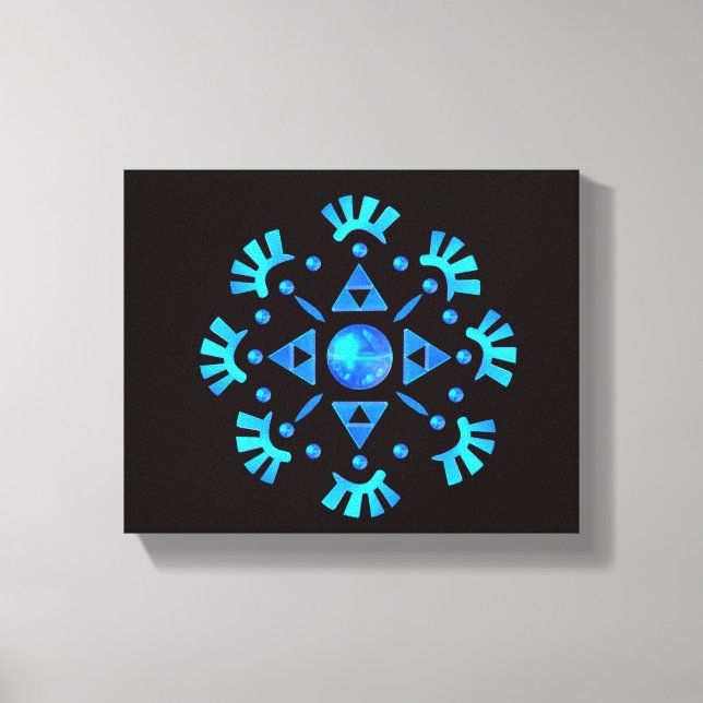 Crystal Snowflake Canvas Print (Front)