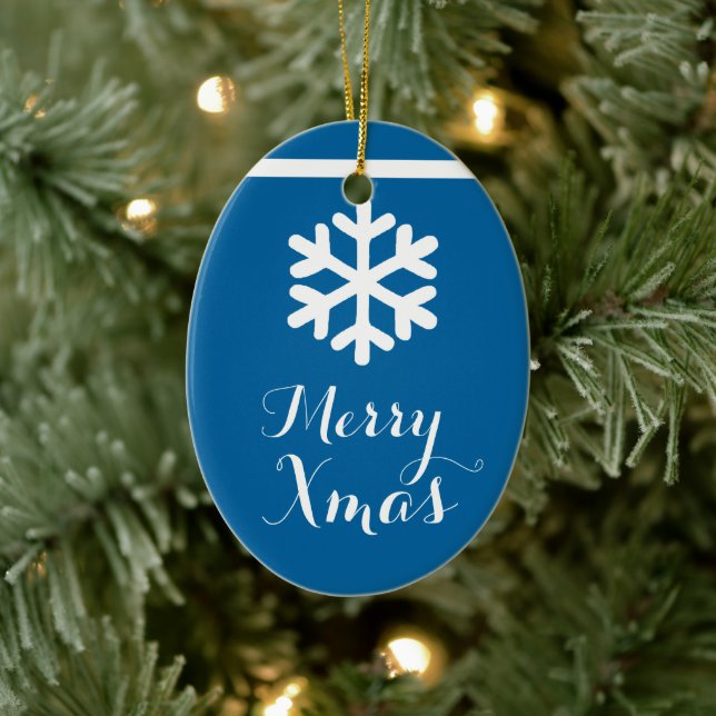 Crystal Snowflake Christmas Christmas Ornament (Tree)