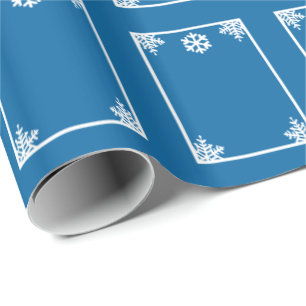 Crystal Snowflake Christmas Wrapping Paper