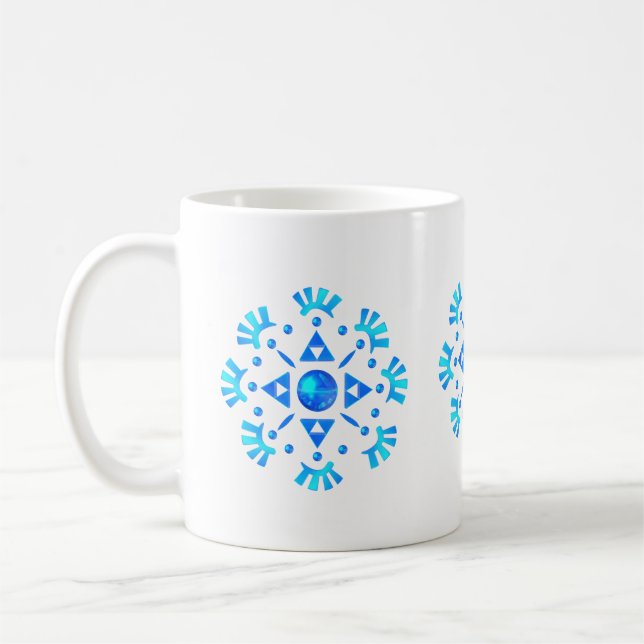 Crystal Snowflake Coffee Mug (Left)