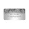 Crystal Snowflake Silver Winter Address Label