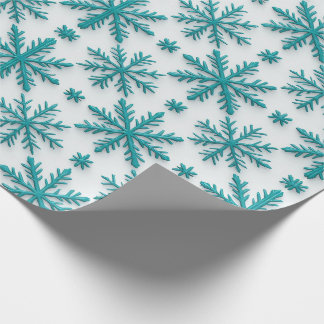 ❄ Crystal Snowflake Winter Repeat Tile ❄ Wrapping Paper