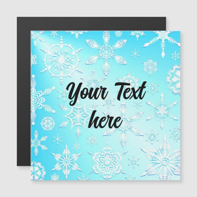 Crystal Snowflakes Pattern (Front/Back)