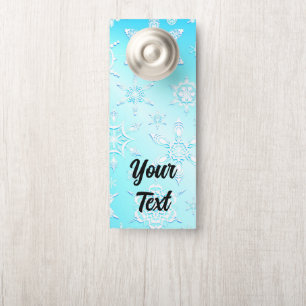 Crystal Snowflakes Pattern Door Hanger