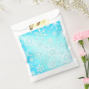 Crystal Snowflakes Pattern Favour Bag