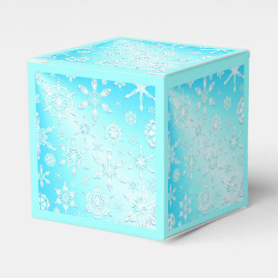 Crystal Snowflakes Pattern Favour Box
