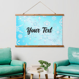Crystal Snowflakes Pattern Hanging Tapestry