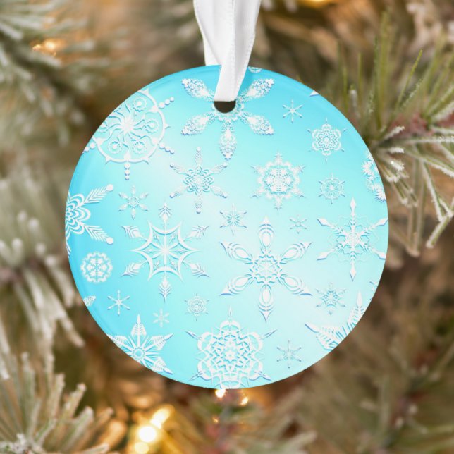 Crystal Snowflakes Pattern Ornament (Tree)