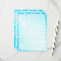 Crystal Snowflakes Pattern