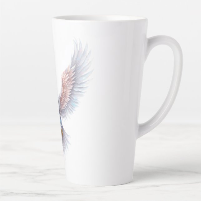 Crystal Soar: A Symbol of Transformation Latte Mug (Right)