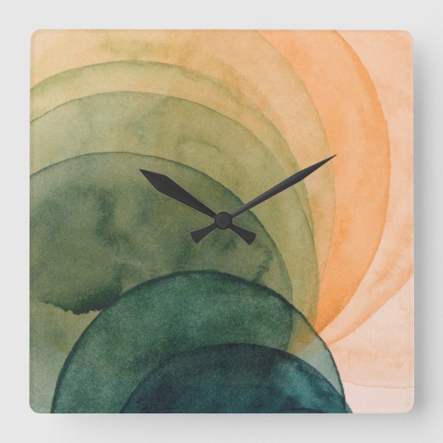 Crystal Spade Square Wall Clock (Front)