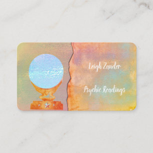 Crystal Spiritual Life Coach Healer Business Cards