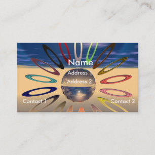 Crystal Sunburst Business Card