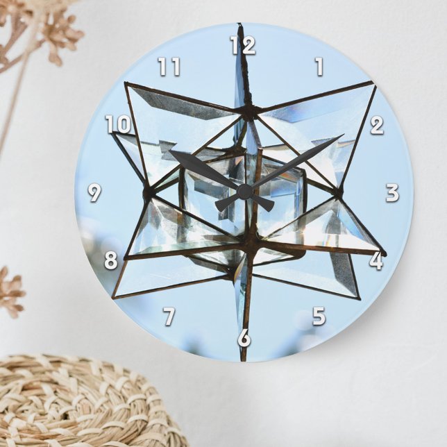 Crystal SunCatcher Light Blue Acrylic Wall Clock (Creator Uploaded)