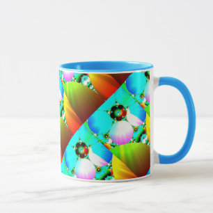 Crystal Sunrise - Abstract Fractal Rainbow Mug
