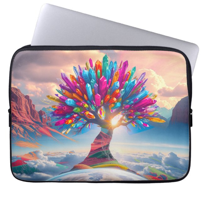 Crystal Sunrise Laptop Sleeve (Front)