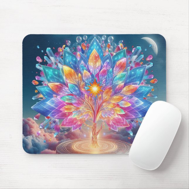 Crystal Tree Mouse Pad (With Mouse)