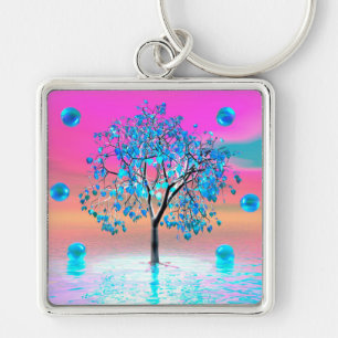 Crystal Tree Sunrise Key Ring