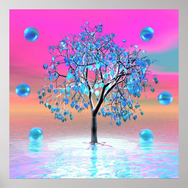 Crystal Tree Sunrise Poster (Front)