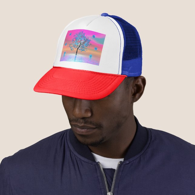 Crystal Tree Sunrise Trucker Hat (In Situ)