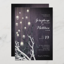Crystal Vertical Light String White Branch Wedding