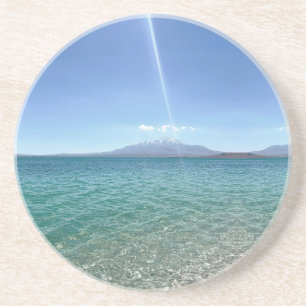 Crystal Water View Blue Sky Beach Vibe Peaceful Coaster