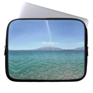 Crystal Water View Blue Sky Beach Vibe Peaceful Laptop Sleeve
