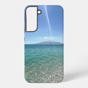 Crystal Water View Blue Sky Beach Vibe Peaceful Samsung Galaxy Case