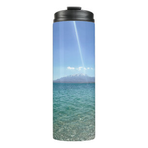 Crystal Water View Blue Sky Beach Vibe Peaceful Thermal Tumbler