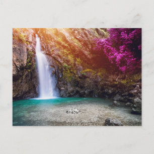 Crystal Waterfall Lagoon Postcard