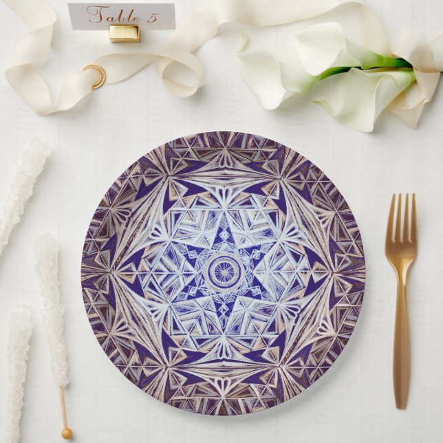 Crystal World Paper Plate (Wedding)
