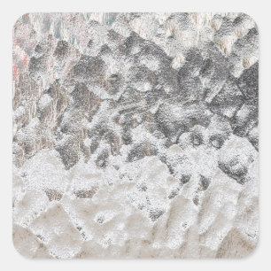 crystalezed square sticker